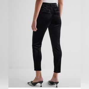 Express Editor High Wasted Velvet Skinny Pant